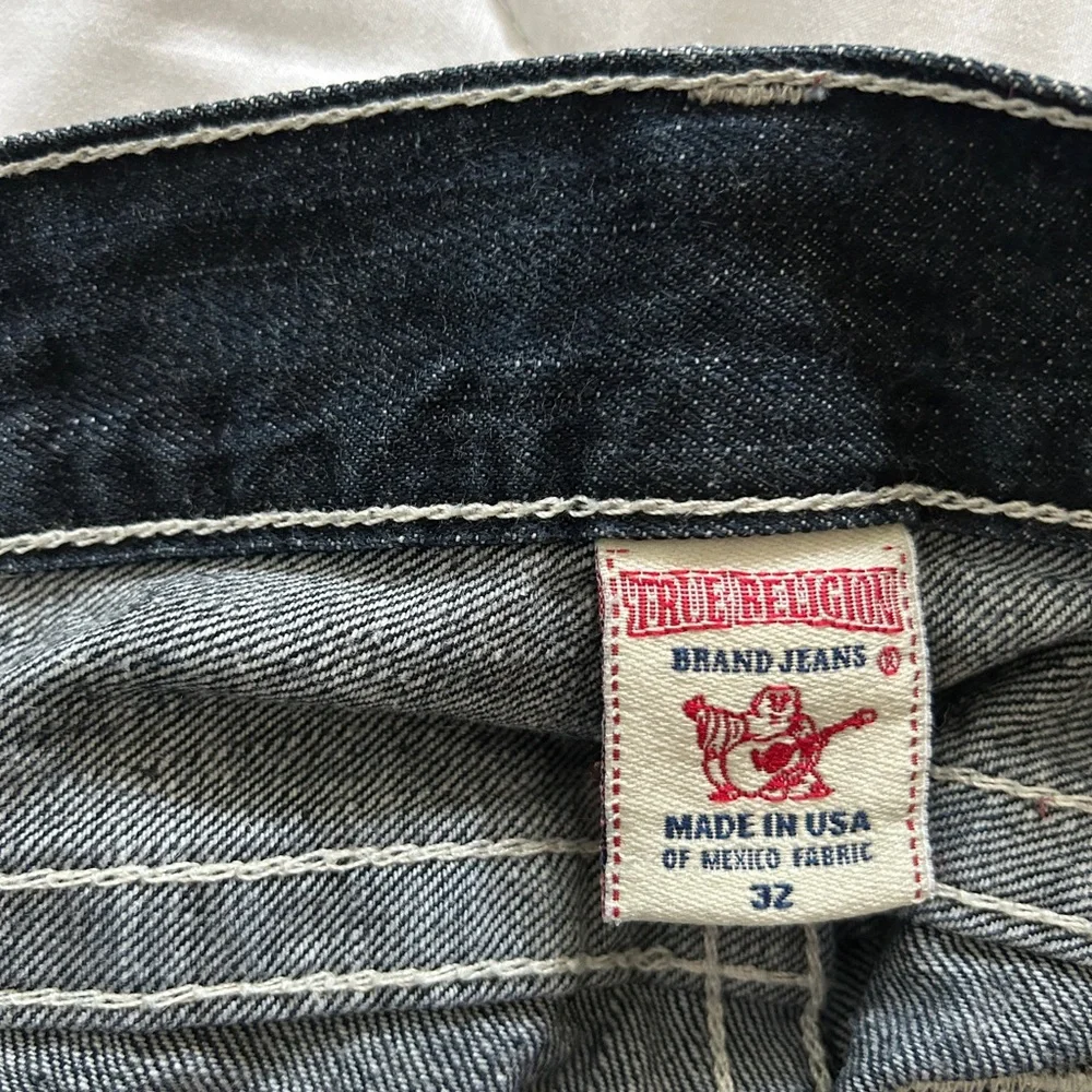 True Religion Men’s Dark Indigo Bobby Straight Leg Jeans
